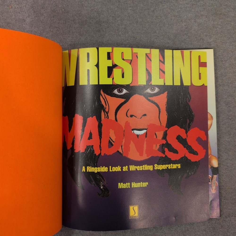 Wrestling Madness Matt Hunter Book 8 Signatures Autographed Sting Dustin Rhodes - Picture 2 of 11